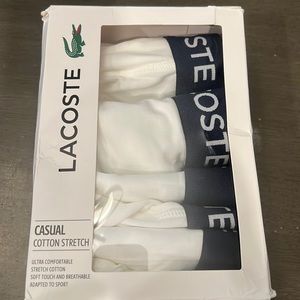 Lacoste boxer briefs medium open box 4 pairs only